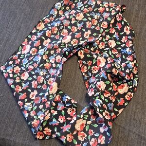 Floral Infinity Scarf Black‎ Multicolor Lightweight Loop Spring Summer